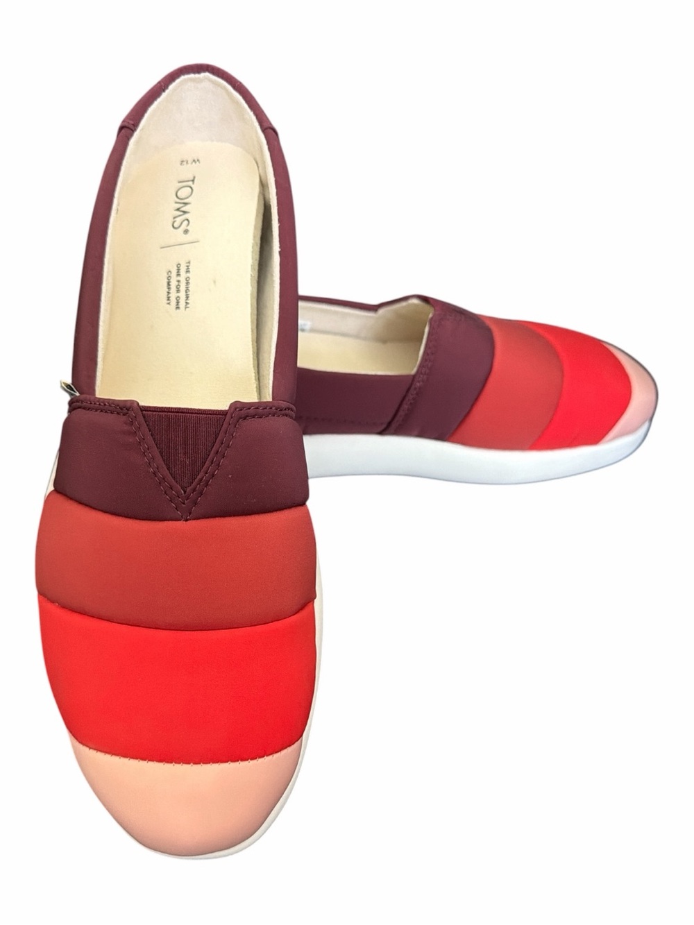 TOMS |Women’s Size 12 |Lightweight Cushioned Colorblock Slip-On Comfort Shoes - Picture 4 of 9